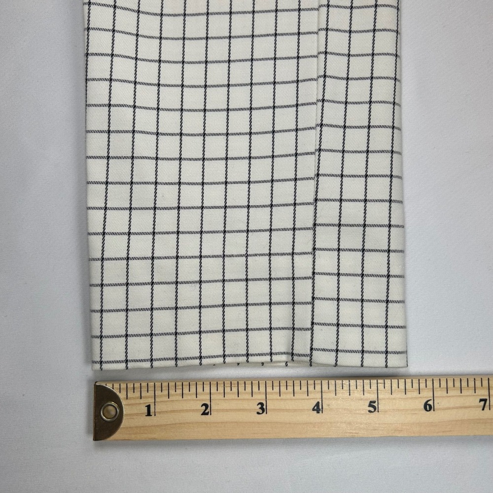Banana Republic Sloan White Navy‎ Windowpane Check Slim Pants Womens 2 - Picture 4 of 10